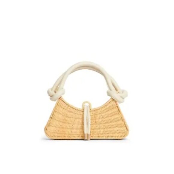 V-27. Cult Gaia Rhea Rattan Shoulder Bag - Picture 1 of 1